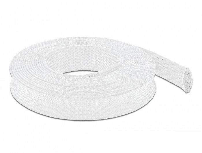 Delock 20696 20696 Gaine tressée blanc polyester 5 m 18 à 35 mm 1 pc(s)-1