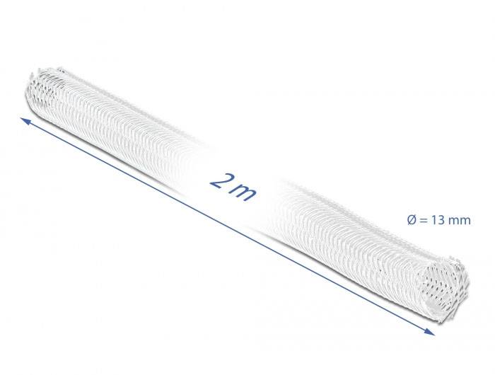 Delock 20698 20698 Gaine tressée blanc polyester 2 m 14 mm (max) 1 pc(s)-2