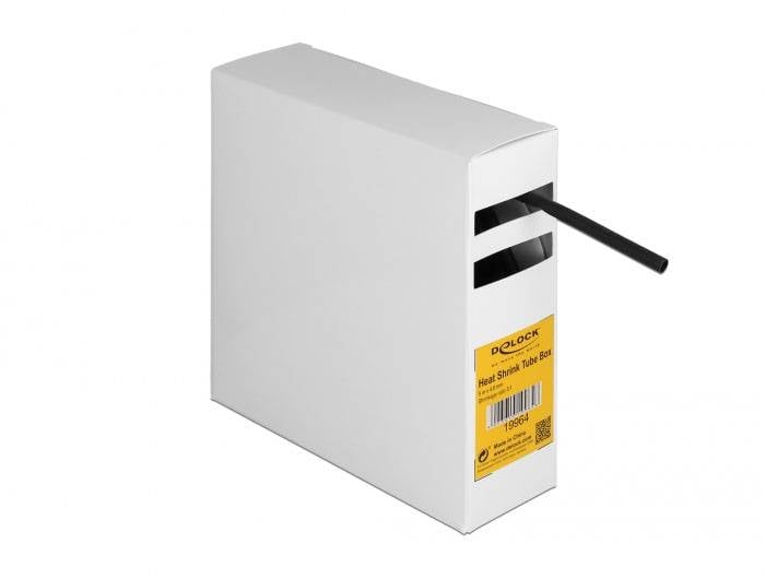 Delock 19964 Gaine thermorétractable noir 4 mm Taux de retreint:3:1 1 pc(s)-0
