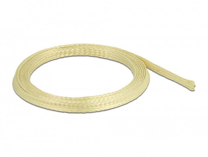 Delock 20798 20798 Gaine tressée jaune Fibres d'aramide 2 m 5 à 8 mm 1 pc(s)-0