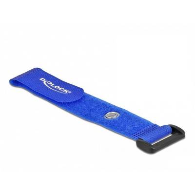 Delock Collier de serrage auto-agrippant (L x l) 190 mm x 25 mm bleu 5 pc(s)-1
