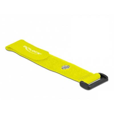 Delock Collier de serrage auto-agrippant pour grouper partie velours et partie agrippante (Ø x L) 7 mm x 190 mm jaune 5 -1
