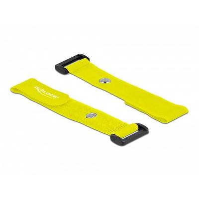 Delock Collier de serrage auto-agrippant pour grouper partie velours et partie agrippante (Ø x L) 7 mm x 190 mm jaune 5 -2