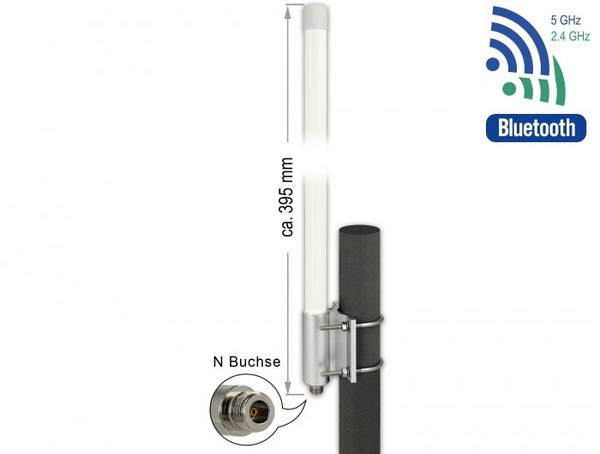 Delock 12632 12632 Antenne WiFi 8 dBi 2.4 GHz