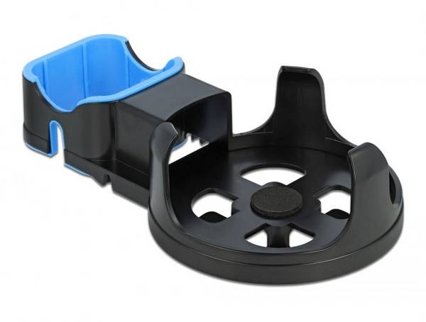 Delock 18310 Support pour assistant vocal noir, bleu Adapté pour (assistant vocal):Amazon Echo Dot