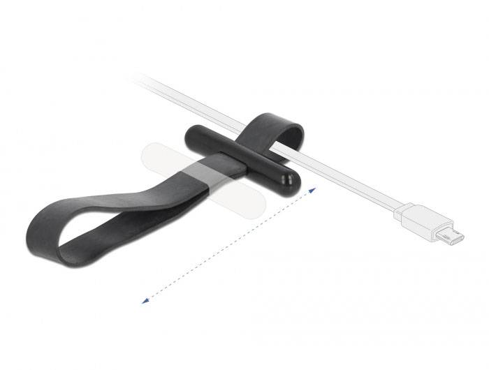 Delock 18337 18337 Serre-câble 26 mm 15 mm noir avec réglage en continu 1 pc(s)-2