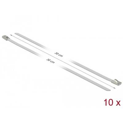 Delock 18818 Serre-câble en acier inoxydable blanc stabilisé à la chaleur, haute résistance à la traction, résiste aux p-2
