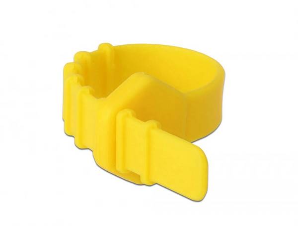 Delock 18830 Serre-câble 120.0 mm 9.0 mm jaune réutilisable, réouvrable, stabilisé à la chaleur 10 pc(s)