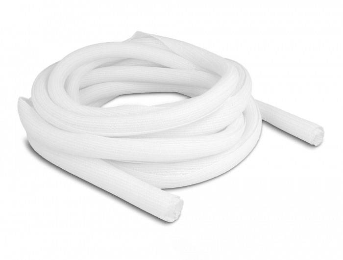 Delock 20810 20810 Gaine tressée blanc polyester 5 m 20 mm (max) 1 pc(s)