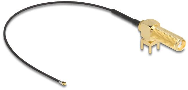 Câble de raccordement Delock antenne WiFi [1x SMA femelle - 1x IPEX mâle] 0.15 m noir-1