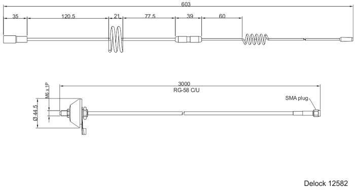 Delock 12582 12582 Antenne LTE 7 dBi 2.4 GHz-6