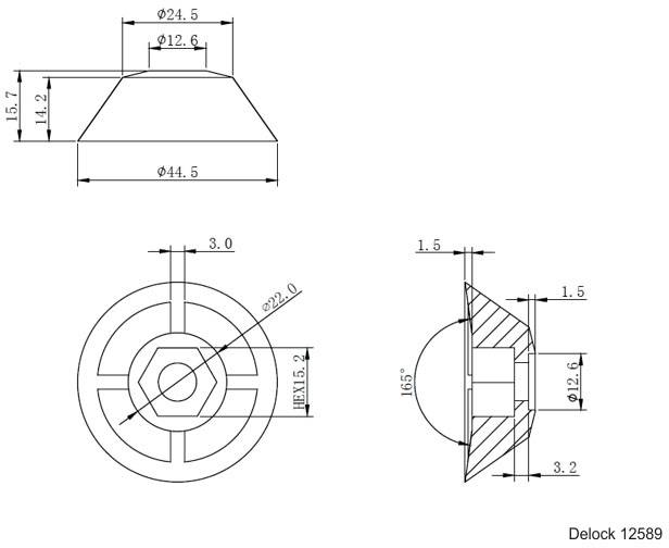 Delock 12589 12589 Support d'antenne-3
