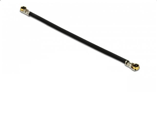 Câble de raccordement Delock antenne WiFi [1x IPEX mâle - 1x IPEX mâle] 0.045 m noir-1