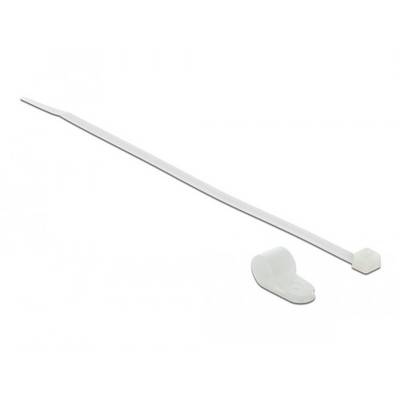 Delock Kabelbinder Support de câble vissable 18869 Plage de Ø du faisceau 12.7 mm (max) blanc 1 pc(s)-0