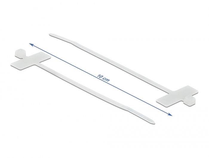 Delock 18954 Serre-câble 100 mm 2.5 mm blanc avec champ de marquage 10 pc(s)-2