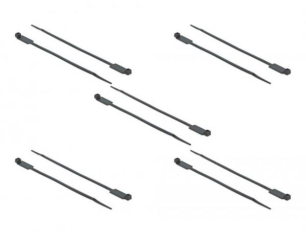 Delock 18961 Serre-câble noir avec champ de marquage 10 pc(s)