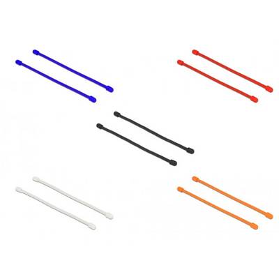 Delock 18970 Assortiment de serre-câbles 80 mm 4 mm noir, bleu, orange, rouge, blanc réouvrable, réutilisable 10 pc(s)-0
