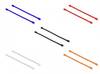 Delock 18972 Assortiment de serre-câbles 250 mm 4 mm noir, bleu, orange, rouge, blanc réutilisable, avec marquage couleur, flexible 10 pc(s)