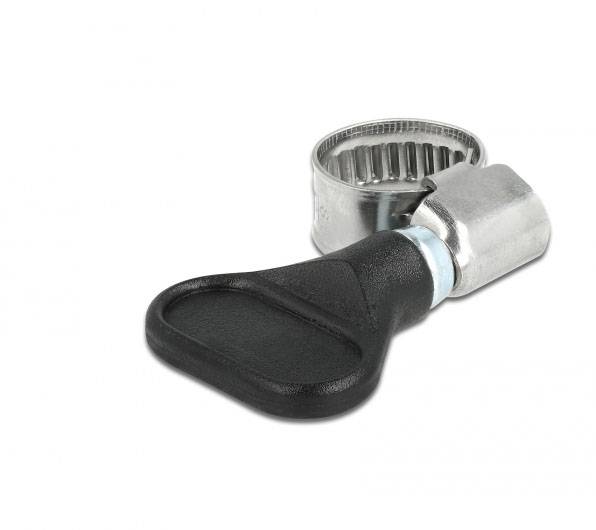 Delock 19510 Collier de serrage Acier inoxydablePlastique Ø du faisceau (min) 8 mm Ø du faisceau (max) 12 mm 5 pc(s)-0