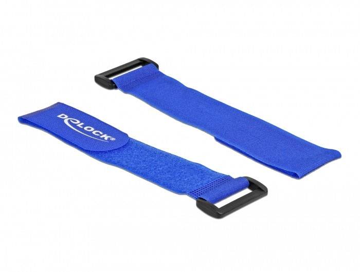 Delock Collier de serrage auto-agrippant pour grouper (L x l) 280 mm x 38 mm bleu 3 pc(s)-2