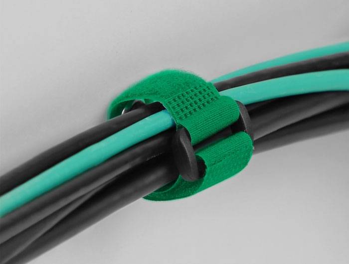 Delock Collier de serrage auto-agrippant avec oeillet (Ø x L) 7 mm x 280 mm vert 3 pc(s)-4