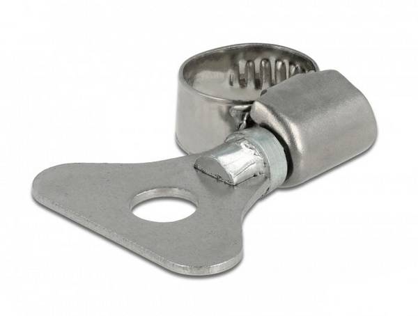 Delock 19570  Collier de serrage Acier inoxydable<br>Plastique Ø du faisceau (min) 8 mm Ø du faisceau (max) 12 mm 10 pc(s)