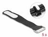 Delock Collier de serrage auto-agrippant (L x l) 20 mm x 20 mm noir 5 pc(s)