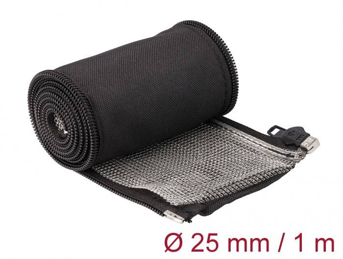 Delock 20847 20847 Gaine tressée noir polyester 1 m 25 mm (max) 1 pc(s)-2