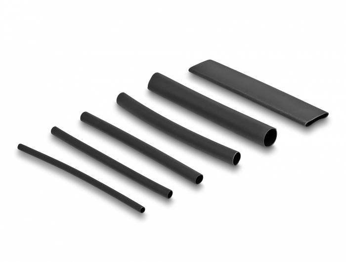 Delock 20910 Assortiment de gaines thermorétractables noir Taux de retreint:3:1 1 pc(s)-0