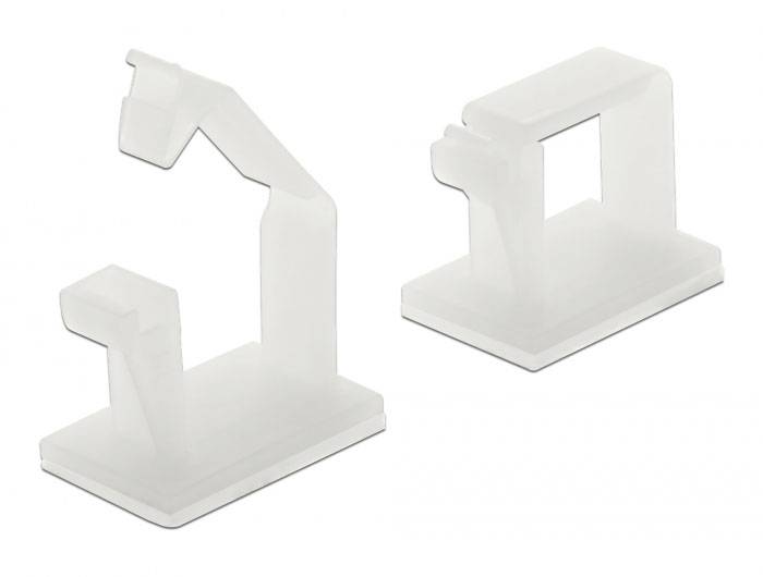Delock Brides de fixation pour câbles Nylon® blanc (L x l x H) 19 x 16 x 12 mm 10 pc(s) 60250-2