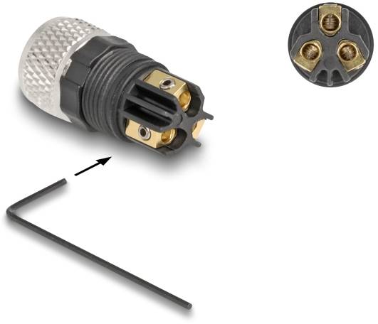 Delock 60531 Connecteur Modèle de connecteur Nombre total de pôles: 3 1 pc(s)-3