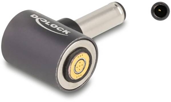 Delock série Adaptateur [1x connecteur creux DC - 1x raccordement magnétique] 0.003 m anthracite