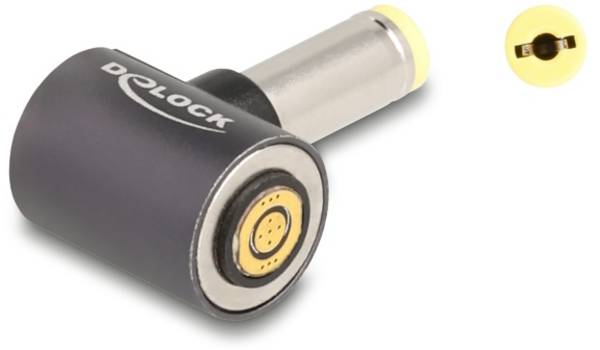 Delock série Adaptateur [1x DC mâle 5.5 mm - 1x raccordement magnétique] 0.002 m anthracite