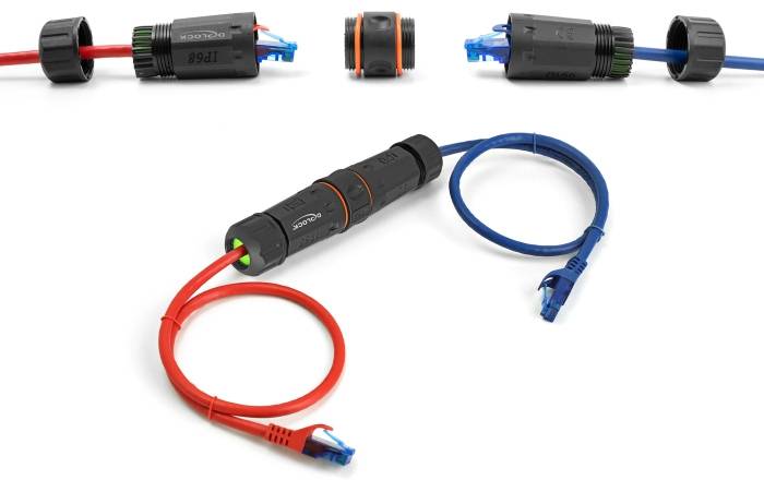 Delock RJ45 réseau informatique Adaptateur Câble [1x RJ45 femelle - 1x RJ45 femelle] noir-2