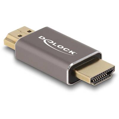Un adaptateur de Delock avec des fiches HDMI à chaque extrémité.