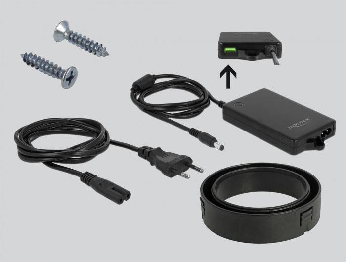 Delock 64065 Chargeur USB 87 W USB-C® femelle (Power Delivery), USB-A Power Delivery blanc intérieure USB Power Delivery-3