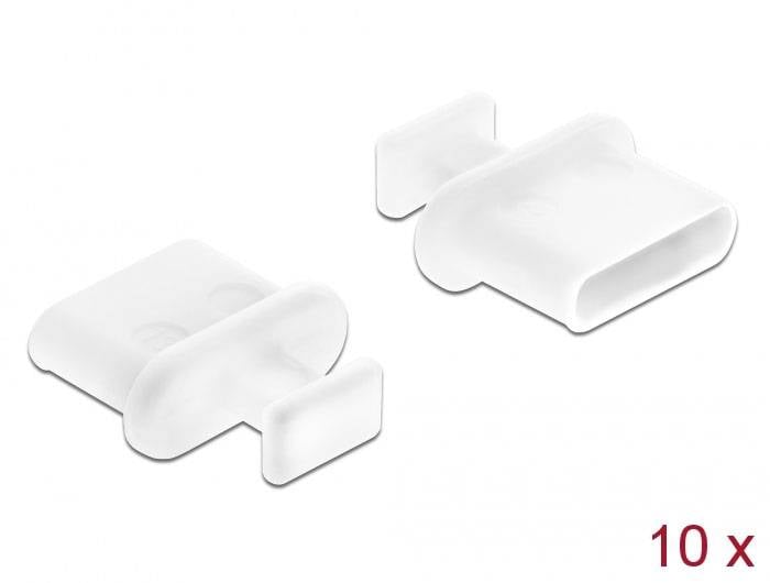 Delock Protection contre la poussière pour prise USB Type-C avec poignée 10 pièces blanc 64094 64094 Delock Contenu: 1 p-0