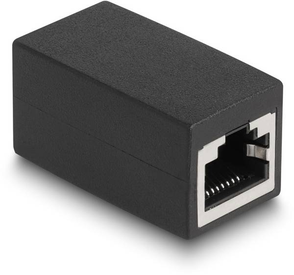 Delock RJ45 réseau informatique Adaptateur Câble [1x RJ45 femelle - 1x RJ45 femelle]  noir