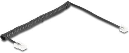 Delock téléphone (analogique) Câble de raccordement 2 m noir-2
