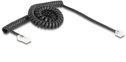 Delock téléphone (analogique) Câble de raccordement 3 m noir-2