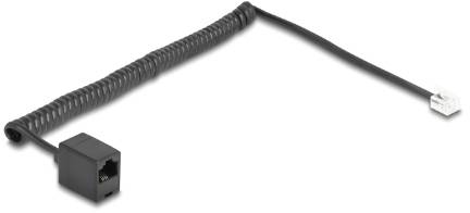 Delock téléphone (analogique) Câble de raccordement 2 m noir-2