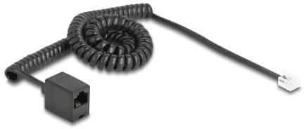 Delock téléphone (analogique) Câble de raccordement 3 m noir-2