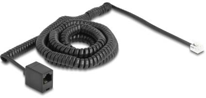Delock téléphone (analogique) Câble de raccordement 10 m noir-2