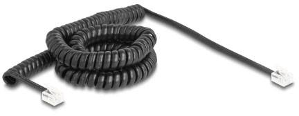 Delock téléphone (analogique) Câble de raccordement 5 m noir-2