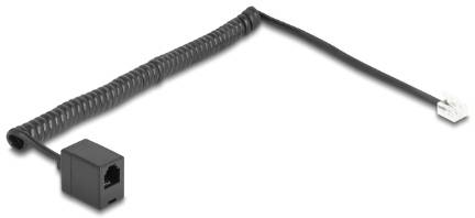 Delock téléphone (analogique) Câble de raccordement 2 m noir-2