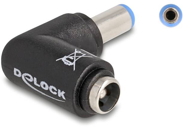Delock série Adaptateur [1x DC mâle 5.5 mm - 1x DC femelle 5.5 mm] noir-0