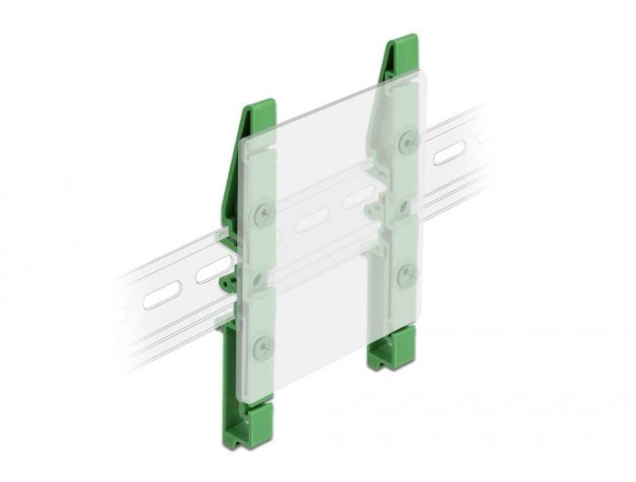 Delock 66263 Adaptateur rail DIN pour montage sur rail 1 pc(s) Bag-3