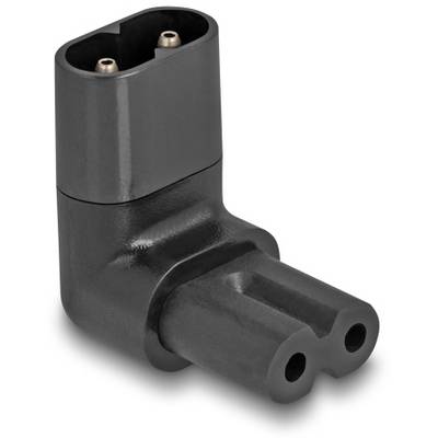 Delock 80470 Adaptateur secteur prise femelle C7 - prise mâle C8 noir 0 mm 1 pc(s) Bag-0