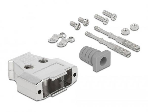 Delock 66626 66626 Capot SUB-D Nombre de pôles: 15 métal  argent 1 pc(s) Bag
