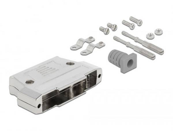 Delock 66628 66628 Capot SUB-D Nombre de pôles: 37 métal  argent 1 pc(s) Bag